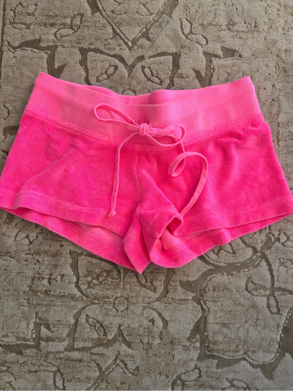 Hard Tail Plush Drawstring Shorts - Bright Pink